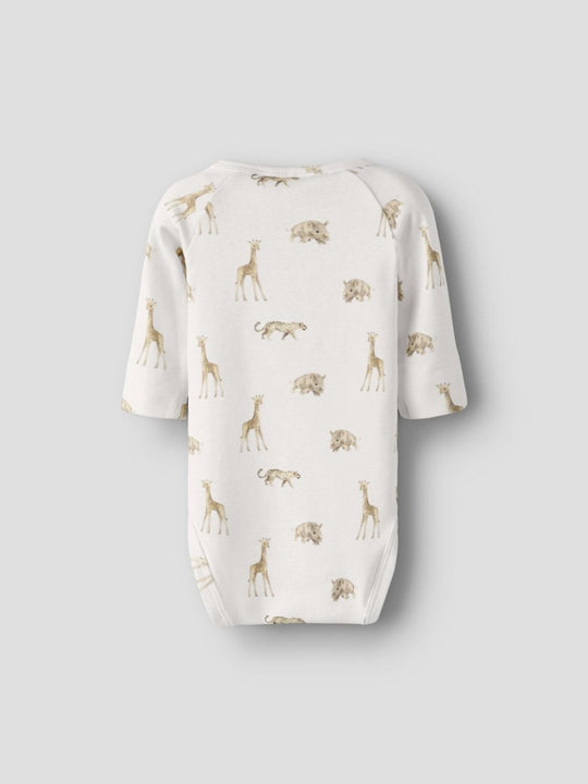 Lil' Atelier Baby GAYO ELM LS SLIM BODY NOOS - Coconut Milk | Little Africa | Torgunns Barneklær AS