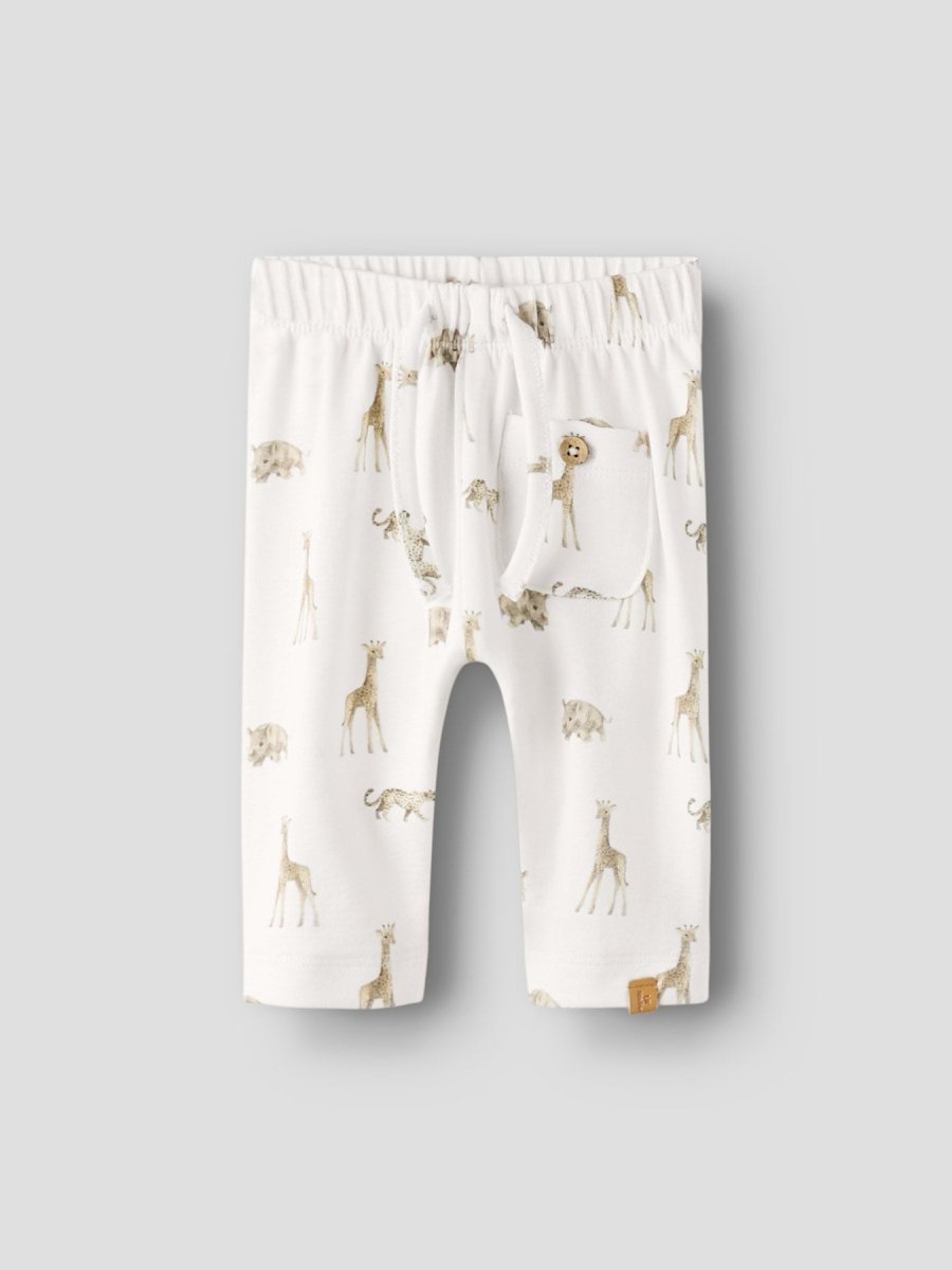 Lil' Atelier Baby GAYO ELO LOOSE PANT NOOS - Coconut Milk | Little Safari | Torgunns Barneklær AS