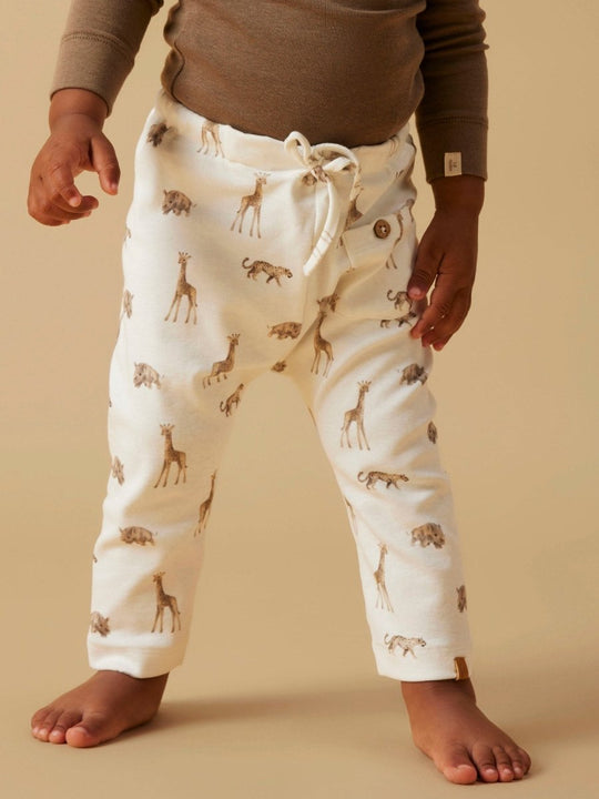 Lil' Atelier Baby GAYO ELO LOOSE PANT NOOS - Coconut Milk | Little Safari | Torgunns Barneklær AS