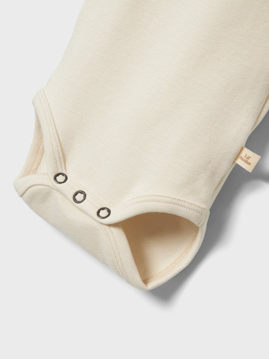 Lil' Atelier Baby GAYO LS SLIM BODY NOOS - Turtledove | Torgunns Barneklær AS
