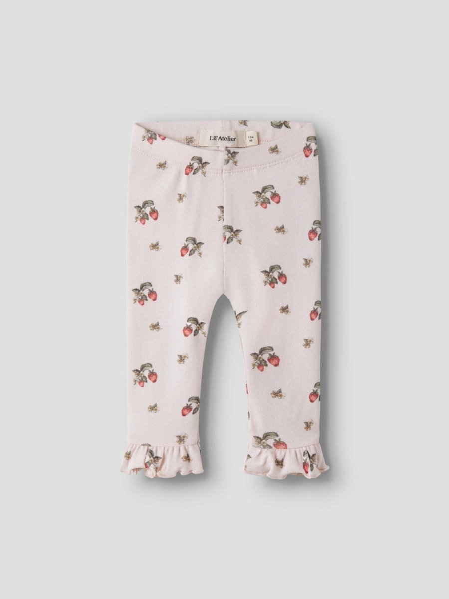 Lil Atelier Baby GAYO SKA SLIM leggings - Morganite | Strawberry | Torgunns Barneklær AS