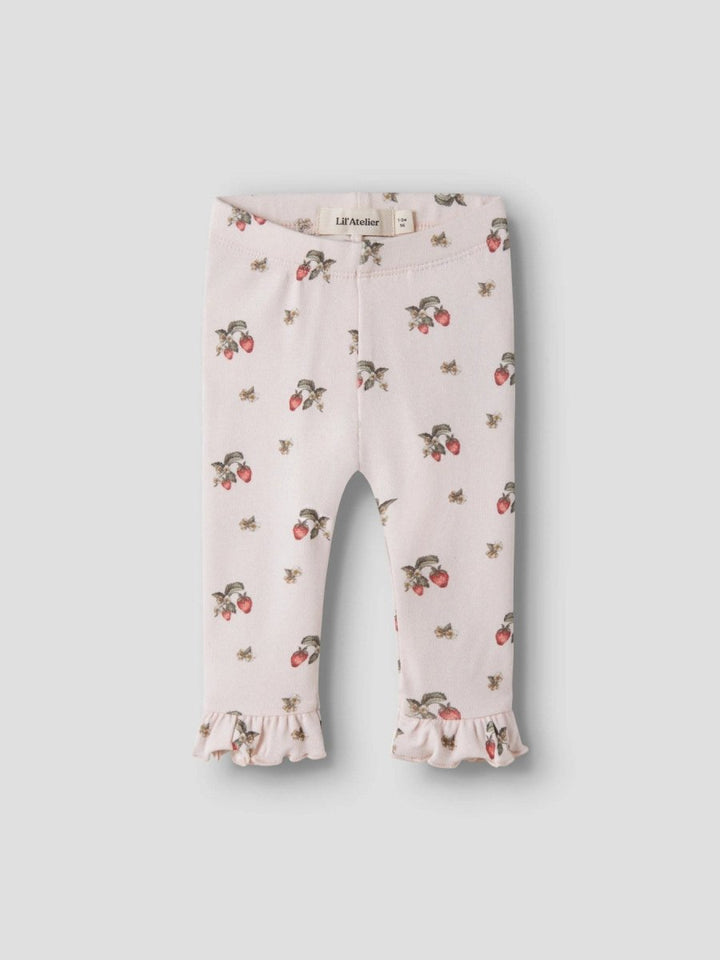 Lil Atelier Baby GAYO SKA SLIM leggings - Morganite | Strawberry | Torgunns Barneklær AS