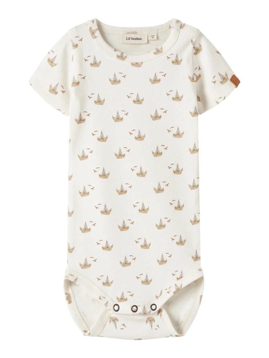Lil Atelier Baby GAYO SOR SLIM body - Coconut Milk | Boat | Torgunns Barneklær AS