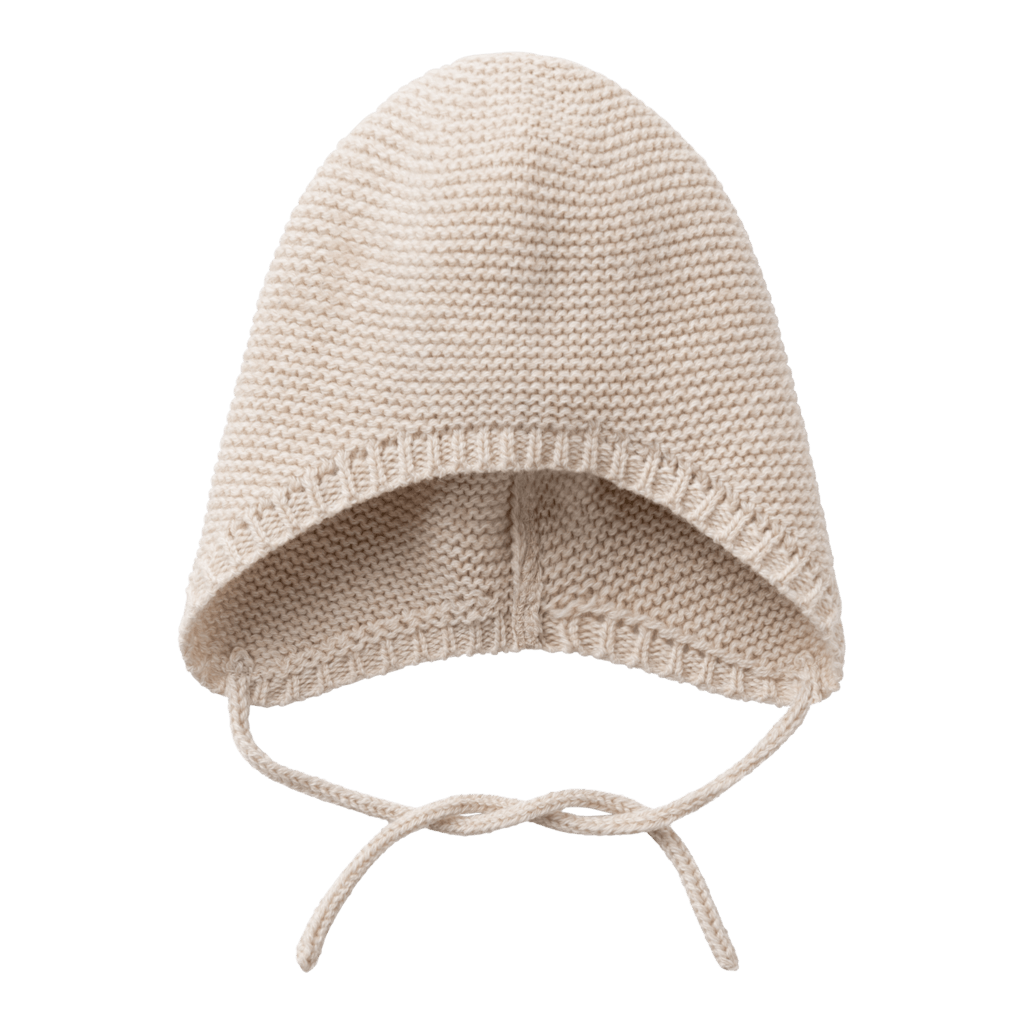 Lil' Atelier BABY GENE MIO KNIT HAT - Sandshell MELANGE | Torgunns Barneklær AS