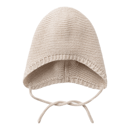 Lil' Atelier BABY GENE MIO KNIT HAT - Sandshell MELANGE | Torgunns Barneklær AS