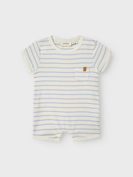 Lil' Atelier Baby GEO ARI SS LOOSE SUIT - Zen Blue | Torgunns Barneklær AS