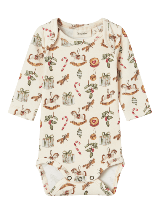 Lil' Atelier BABY GIO XMAS SET - Turtledove | Torgunns Barneklær AS