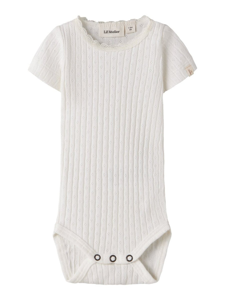 Lil Atelier Baby HALDIS SLIM body - Coconut Milk | Torgunns Barneklær AS