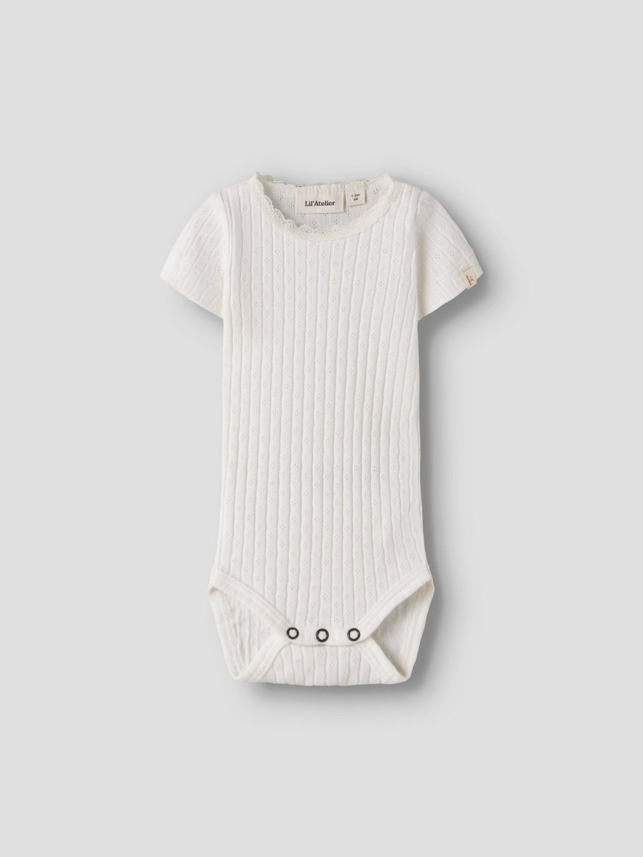 Lil Atelier Baby HALDIS SLIM body - Coconut Milk | Torgunns Barneklær AS