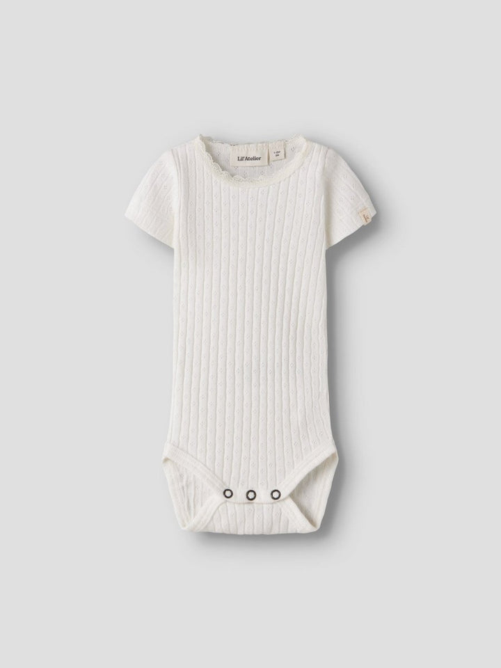 Lil Atelier Baby HALDIS SLIM body - Coconut Milk | Torgunns Barneklær AS