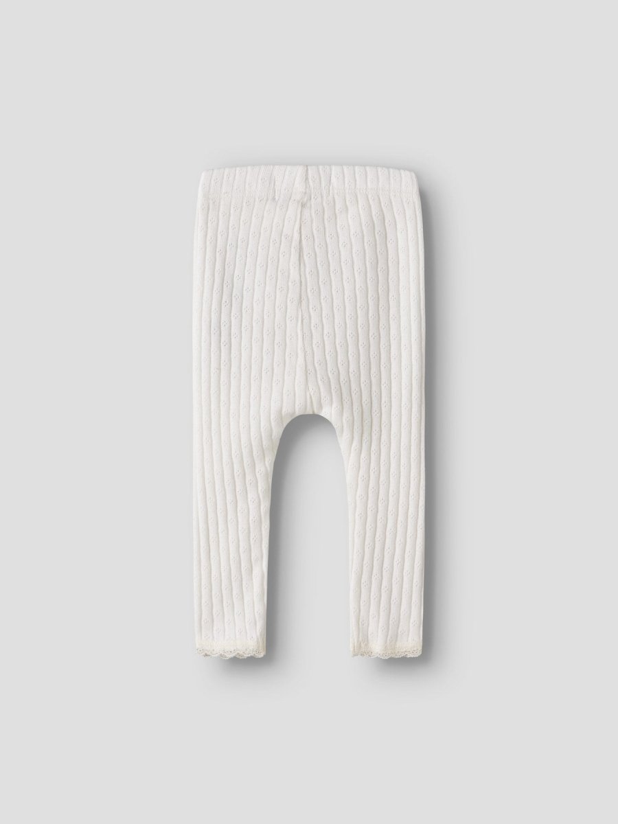 Lil Atelier Baby HALDIS SLIM leggings - Coconut Milk | Torgunns Barneklær AS