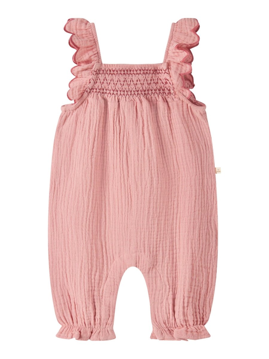 Lil Atelier Baby HIBA LOOSE overall - Rose Tan | Torgunns Barneklær AS