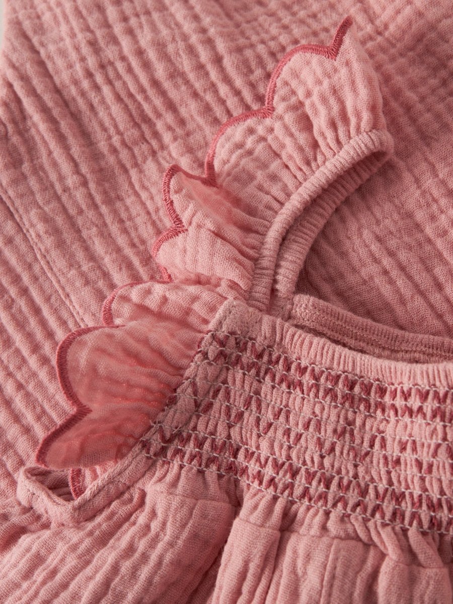 Lil Atelier Baby HIBA LOOSE overall - Rose Tan | Torgunns Barneklær AS