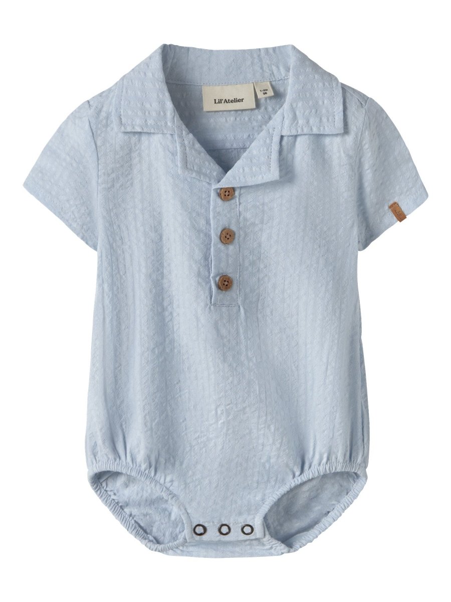 Lil Atelier Baby HOMAN MAK LOOSE bodyskjorte - Plein Air | Torgunns Barneklær AS