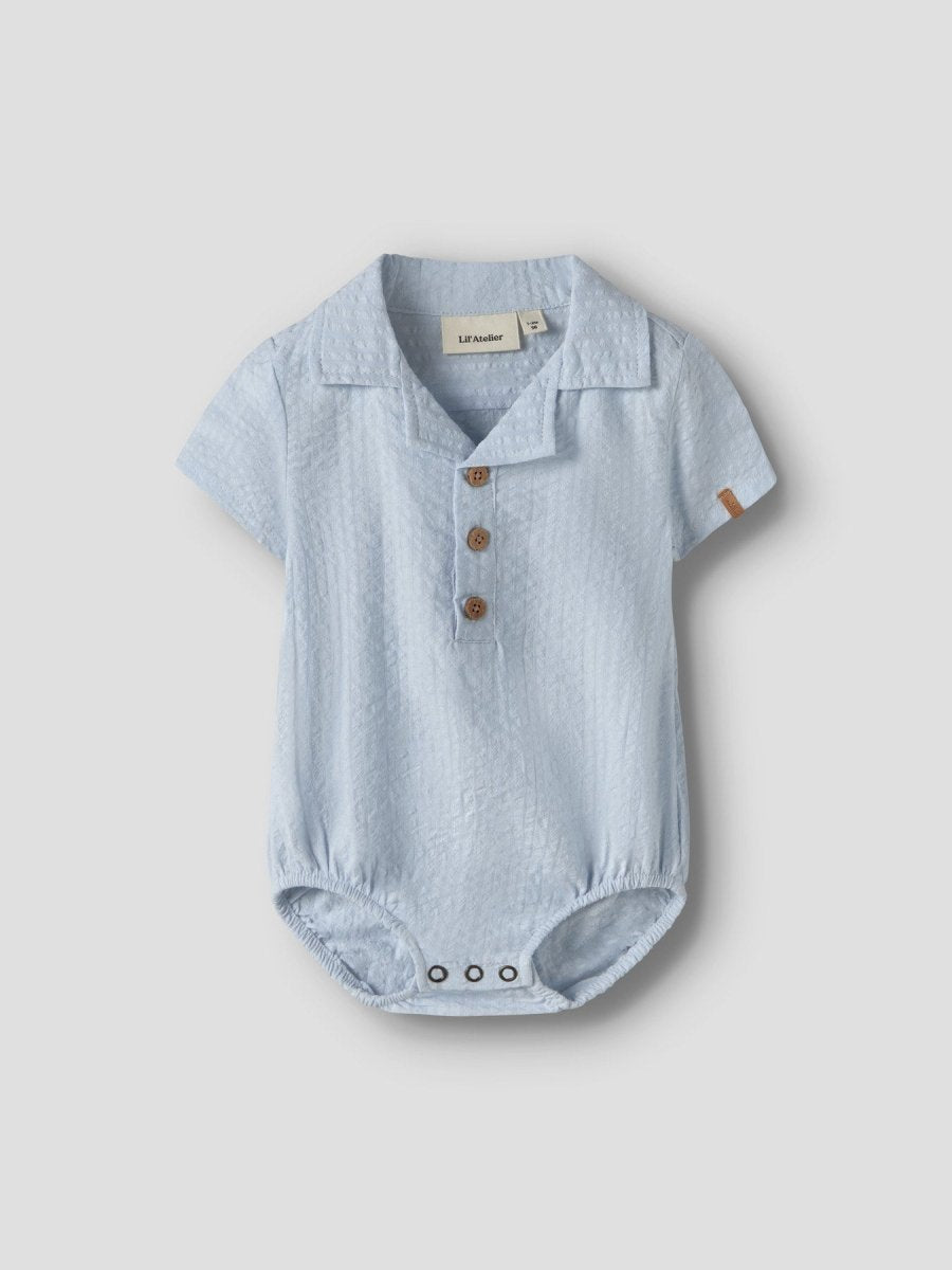 Lil Atelier Baby HOMAN MAK LOOSE bodyskjorte - Plein Air | Torgunns Barneklær AS