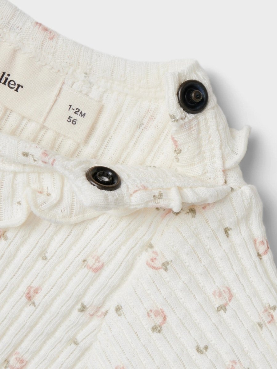 Lil' Atelier Baby HULLA HUA SS SLIM BODY - Coconut Milk | Torgunns Barneklær AS