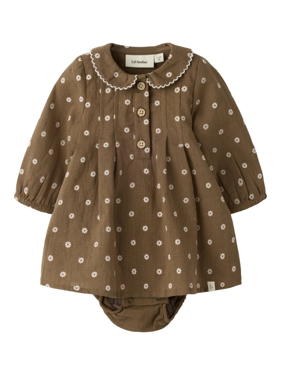 Lil' Atelier Baby HULLA Kjolebody - Teak | Torgunns Barneklær AS