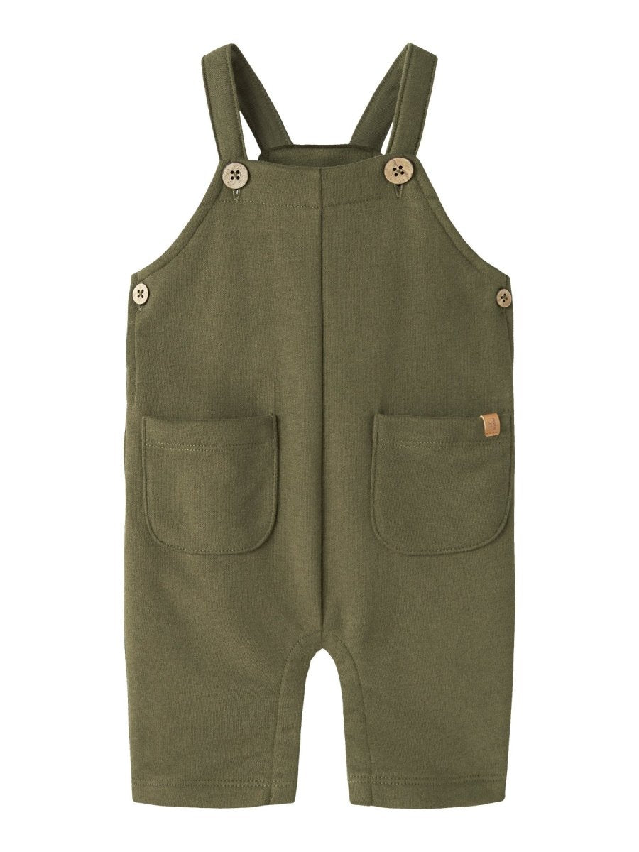Lil' Atelier Baby ILONDON RAN LOOSE SWEAT OVERALL - Winter Moss | Torgunns Barneklær AS