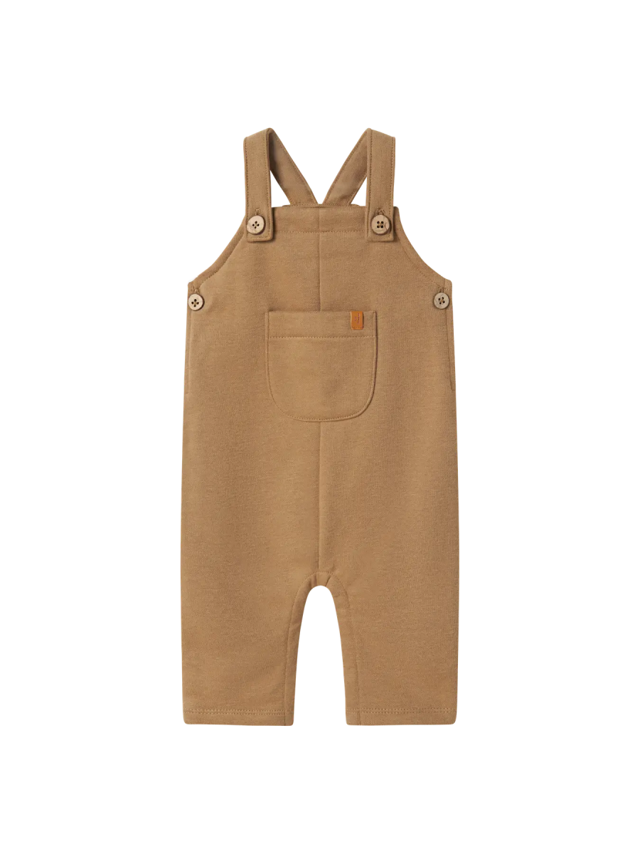 Lil' Atelier Baby ILONDON RUK SWEAT OVERALL - Sepia Tint | Torgunns Barneklær AS