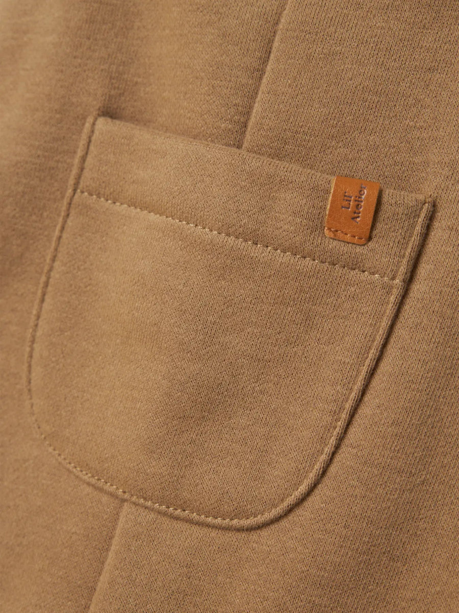 Lil' Atelier Baby ILONDON RUK SWEAT OVERALL - Sepia Tint | Torgunns Barneklær AS