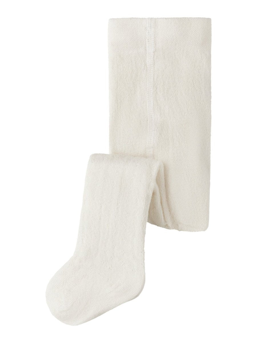 Lil' Atelier Baby ILSO RUG POINTELLE PANTYHOSE - Turtledove | Torgunns Barneklær AS