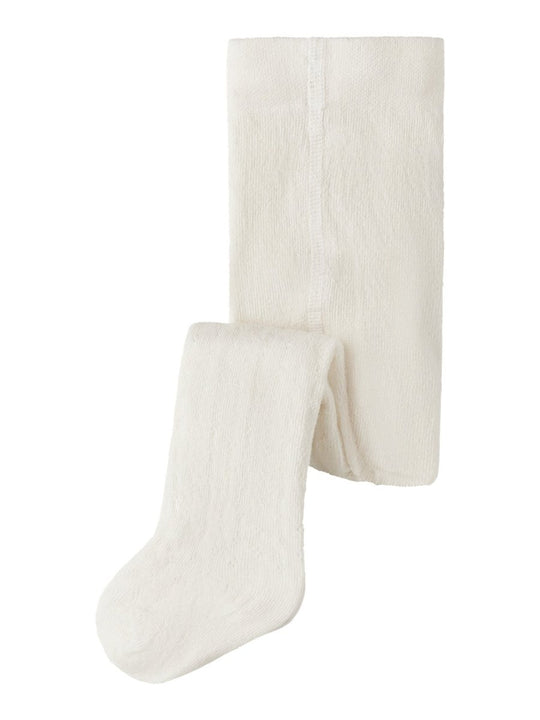Lil' Atelier Baby ILSO RUG POINTELLE PANTYHOSE - Turtledove | Torgunns Barneklær AS