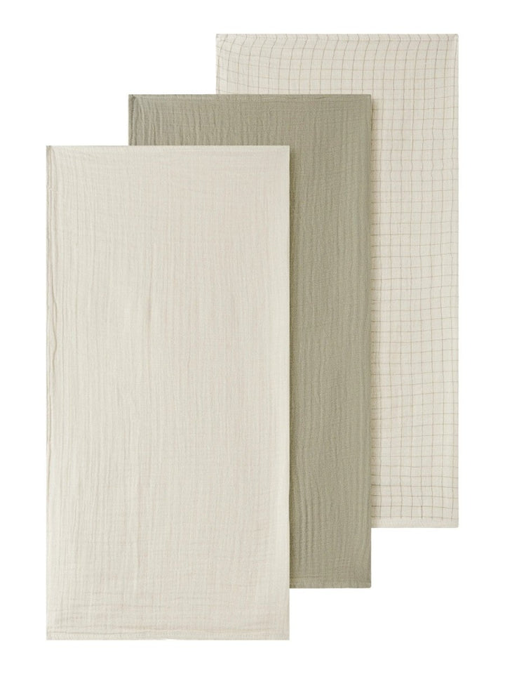 Lil’ Atelier Baby ISLEY 3-pk gulpekluter – Moss Gray/Turtledove | Torgunns Barneklær AS