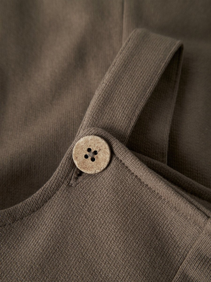 Lil' Atelier Baby JOBO LIO LOOSE OVERALL - Shitake | Torgunns Barneklær AS