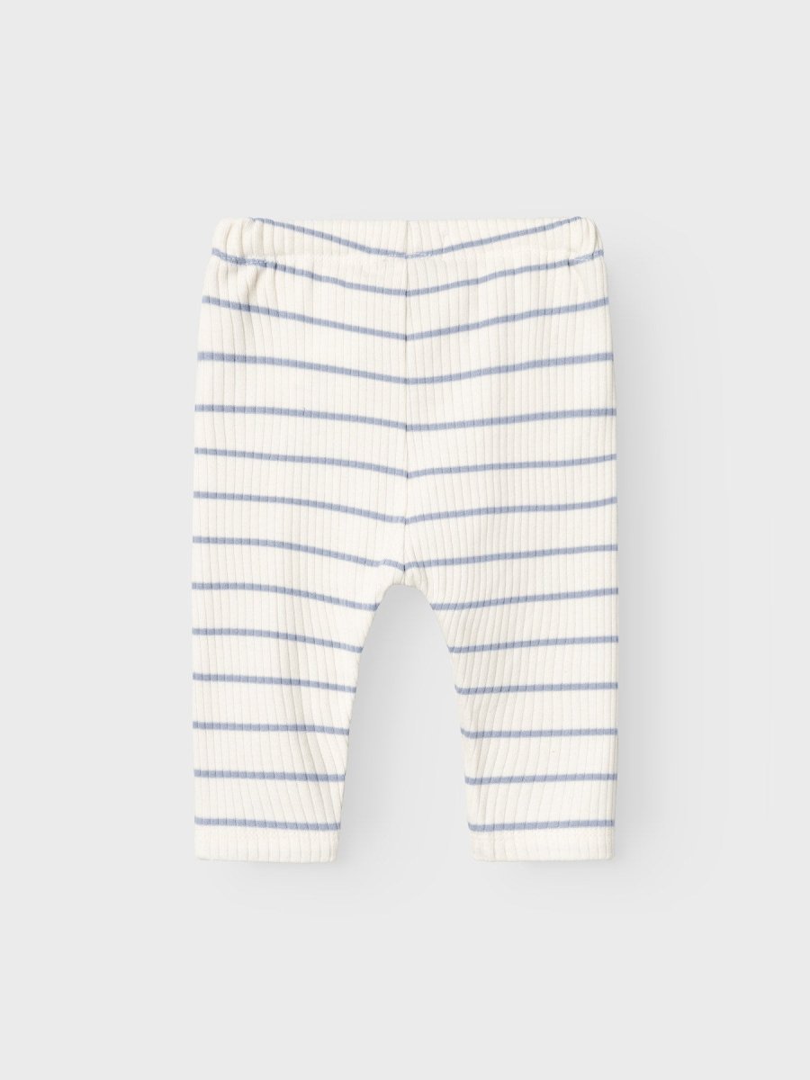 Lil' Atelier Baby KAIL REG PANT NOOS - Coconut Milk | Zen Blue | Torgunns Barneklær AS