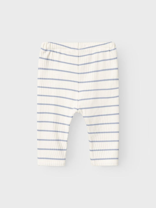Lil' Atelier Baby KAIL REG PANT NOOS - Coconut Milk | Zen Blue | Torgunns Barneklær AS