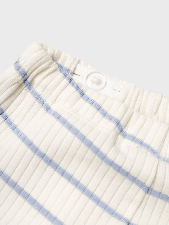 Lil' Atelier Baby KAIL REG PANT NOOS - Coconut Milk | Zen Blue | Torgunns Barneklær AS