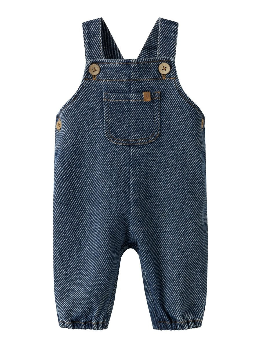 Lil' Atelier Baby KEIFER LOOSE DENIM OVERALL - Denim Blue | Torgunns Barneklær AS