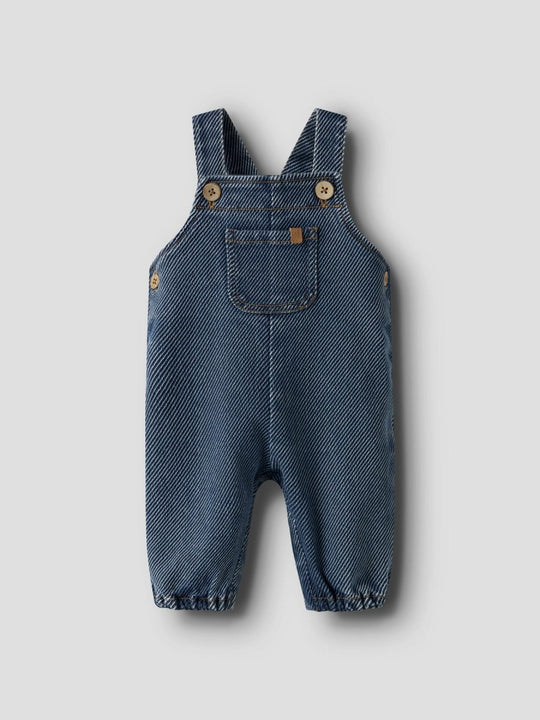 Lil' Atelier Baby KEIFER LOOSE DENIM OVERALL - Denim Blue | Torgunns Barneklær AS