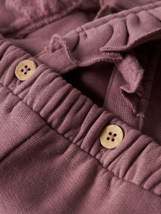 Lil' Atelier Baby KILANO ROS LOOSE SWEAT OVERALL - Nostalgia Rose | Torgunns Barneklær AS