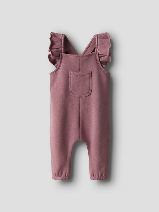 Lil' Atelier Baby KILANO ROS LOOSE SWEAT OVERALL - Nostalgia Rose | Torgunns Barneklær AS