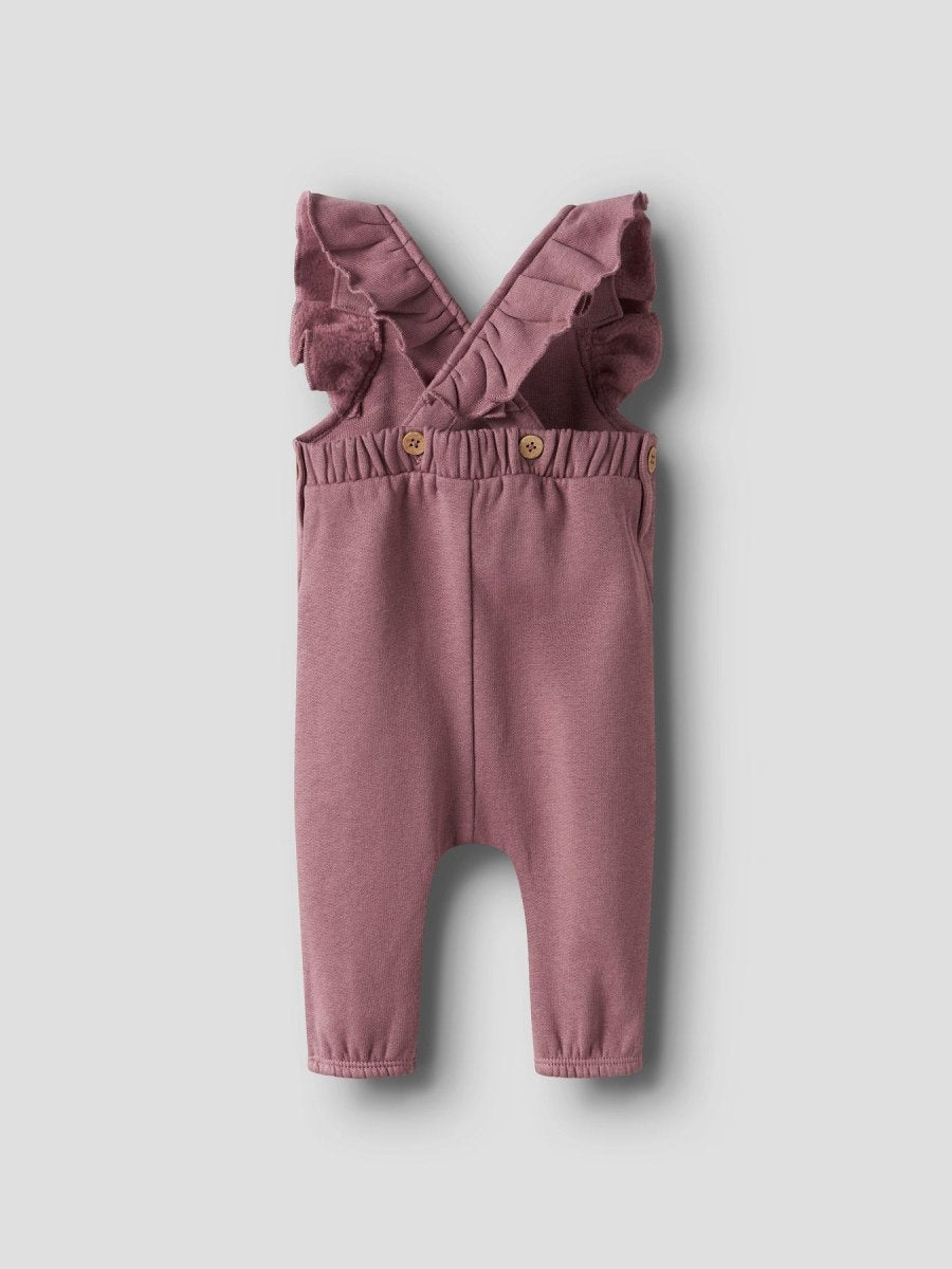 Lil' Atelier Baby KILANO ROS LOOSE SWEAT OVERALL - Nostalgia Rose | Torgunns Barneklær AS
