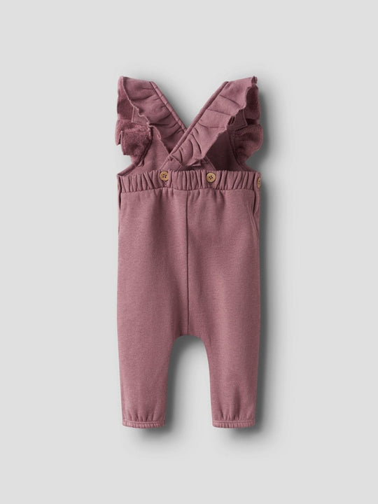 Lil' Atelier Baby KILANO ROS LOOSE SWEAT OVERALL - Nostalgia Rose | Torgunns Barneklær AS
