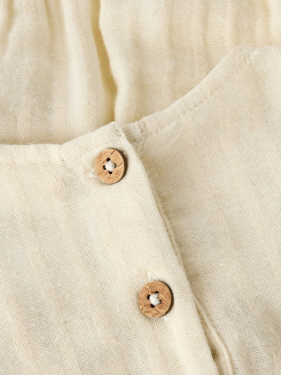 Lil' Atelier Baby KOPAN LS LOOSE ROMPER - Turtledove | Torgunns Barneklær AS