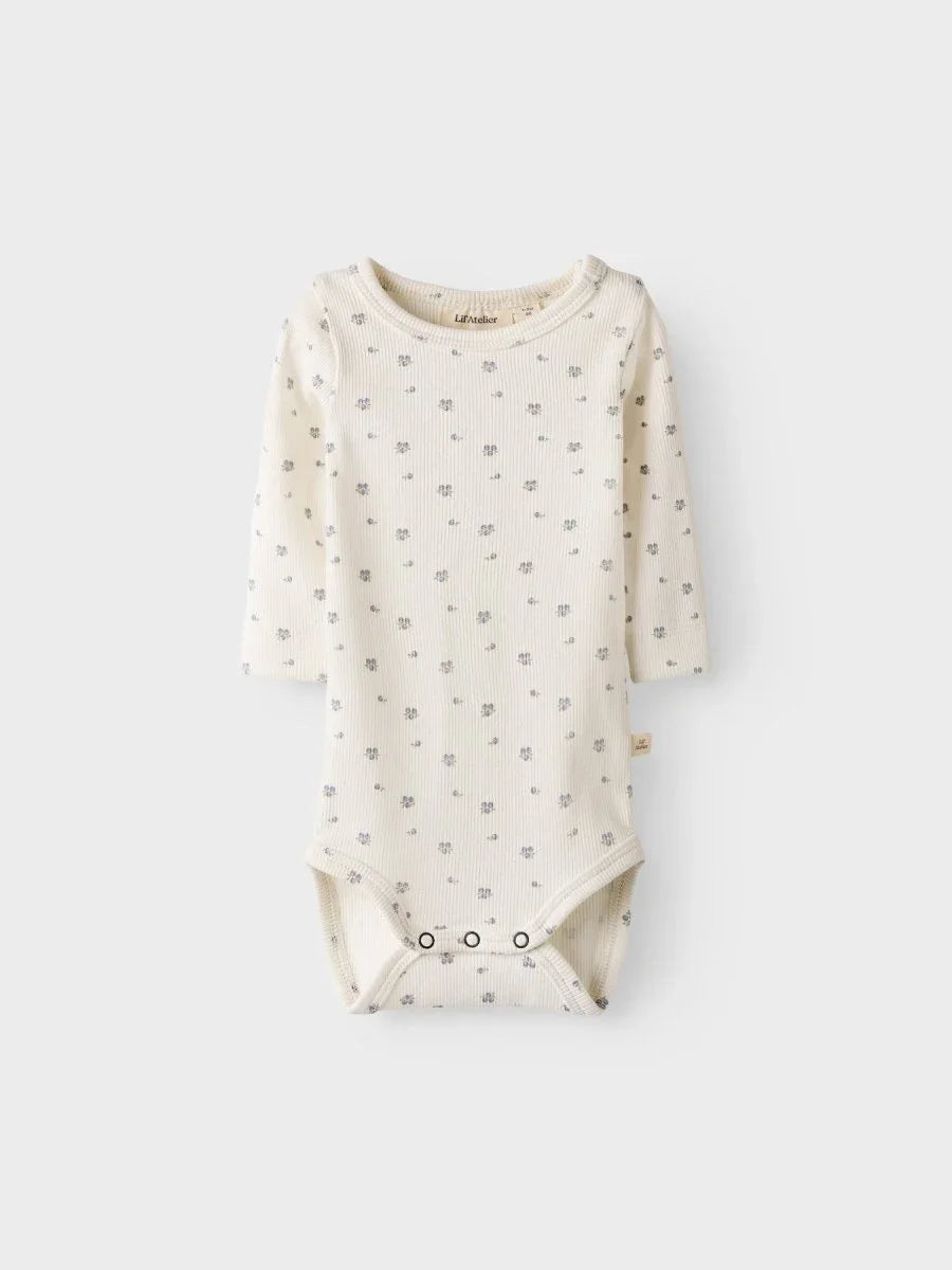 Lil Atelier Baby LAGO MIO SLIM body - Coconut Milk | Blueberry | Torgunns Barneklær AS