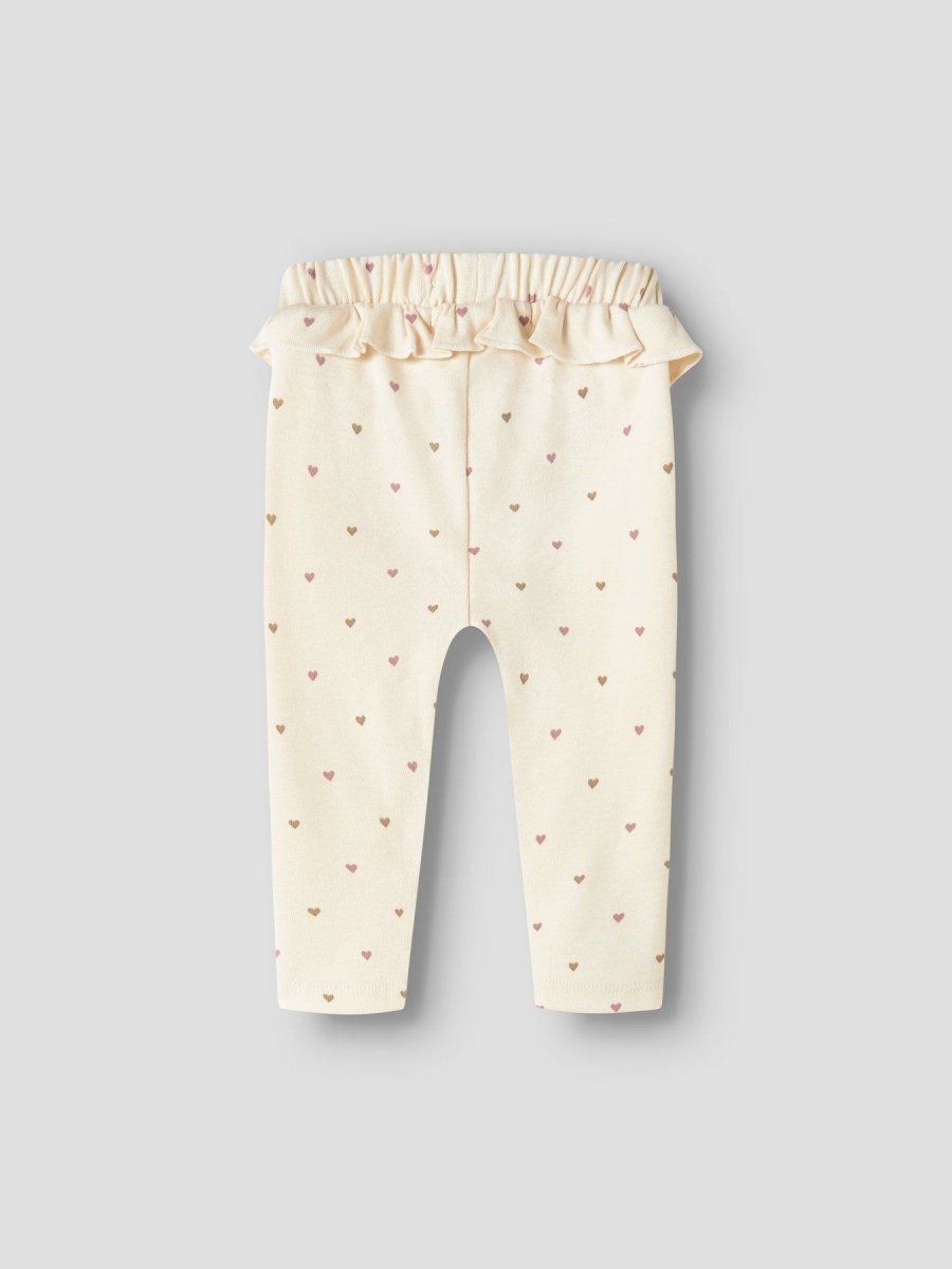 Lil' Atelier Baby LALO TAI SLIM LEGGING - Turtledove | HEART | Torgunns Barneklær AS