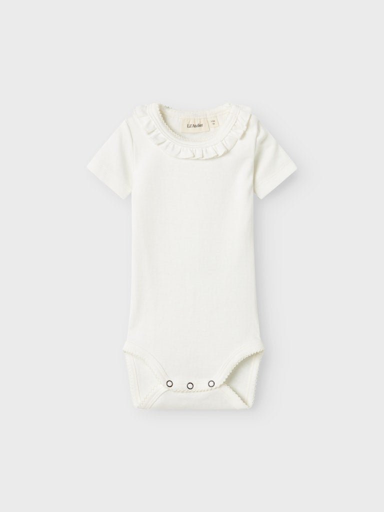 Lil' Atelier Baby LALO TEM SS SLIM BODY - Coconut Milk | Torgunns Barneklær AS