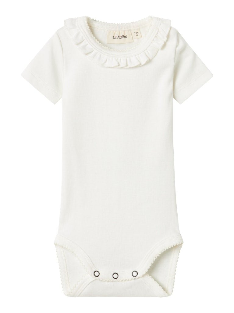 Lil' Atelier Baby LALO TEM SS SLIM BODY - Coconut Milk | Torgunns Barneklær AS