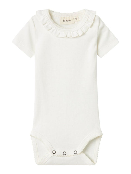 Lil' Atelier Baby LALO TEM SS SLIM BODY - Coconut Milk | Torgunns Barneklær AS