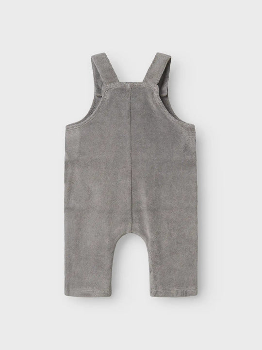 Lil' Atelier Baby LAMIK LOOSE SWEAT OVERALL - Ultimate Grey | Torgunns Barneklær AS