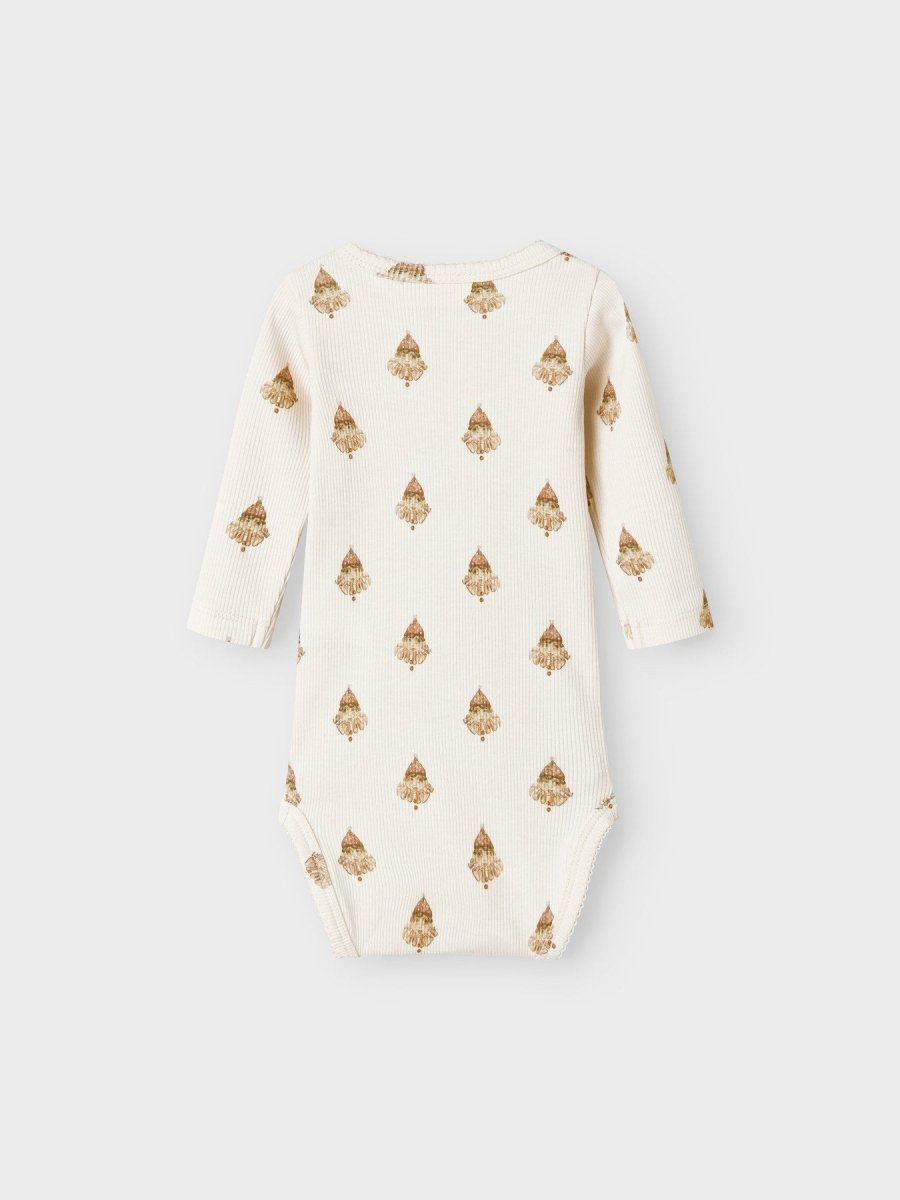 Lil' Atelier BABY LAVO EGE LS SLIM BODY - Pastel Parchment | Torgunns Barneklær AS