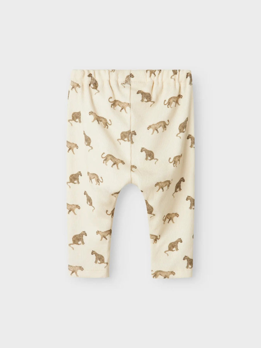 Lil' Atelier Baby LAVO ELF LOOSE PANT - Turtledove | LEO | Torgunns Barneklær AS