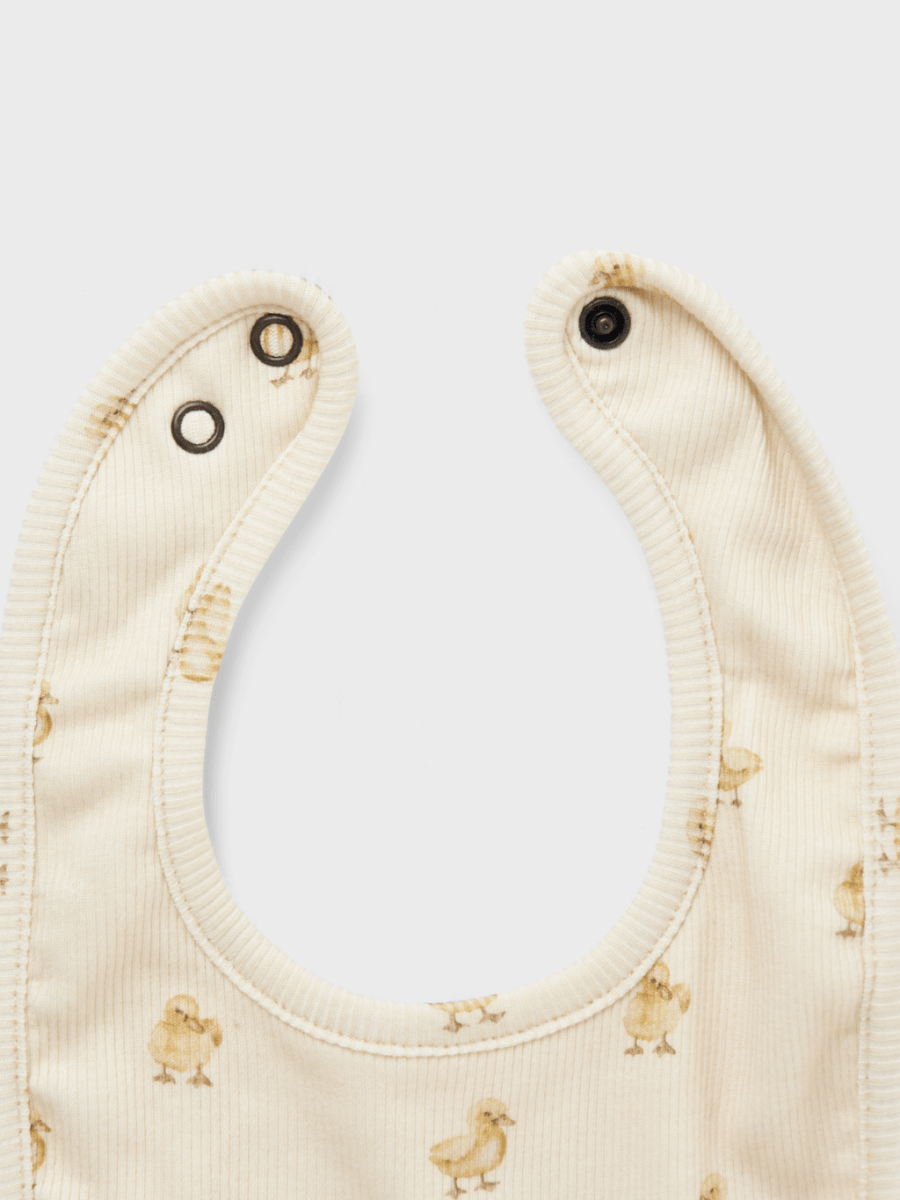 Lil' Atelier BABY LAVO EMO 2 PK BIBS - Turtledove | Torgunns Barneklær AS