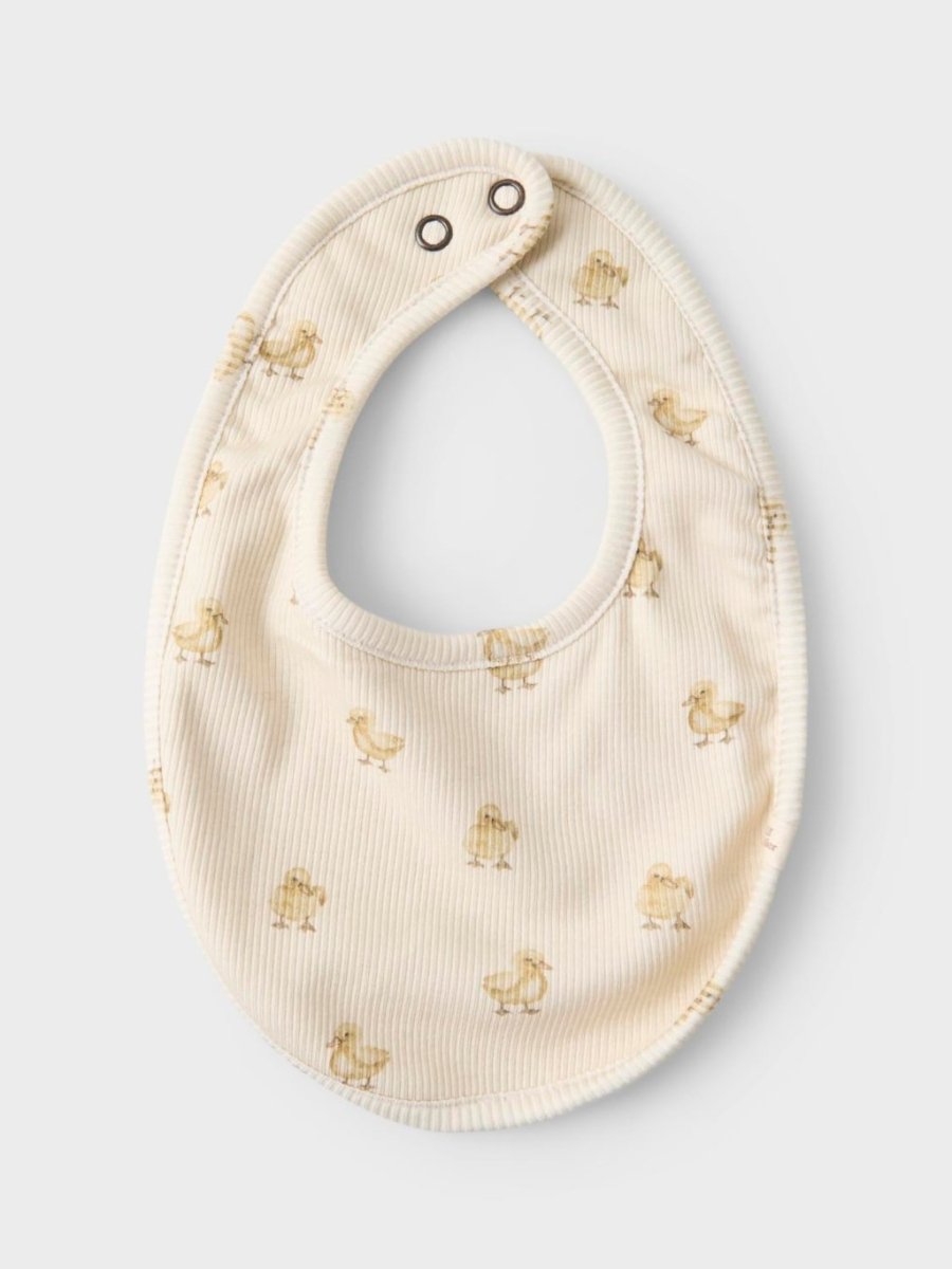 Lil' Atelier BABY LAVO EMO 2 PK BIBS - Turtledove | Torgunns Barneklær AS