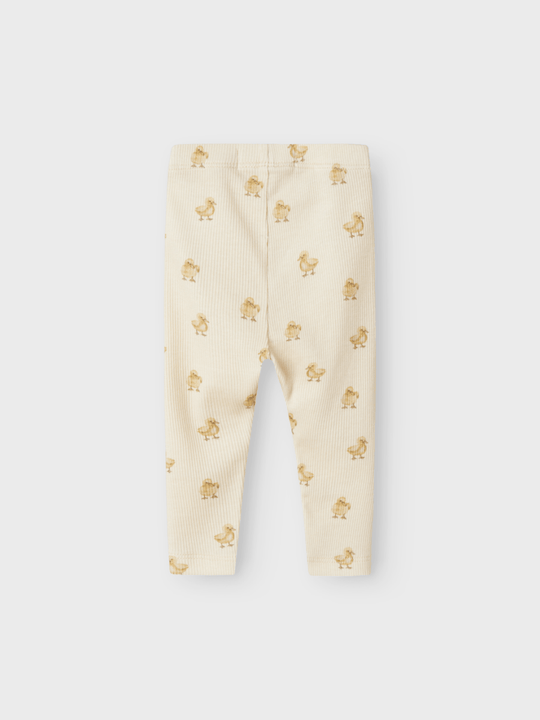 Lil' Atelier BABY LAVO EMO SLIM LEGGING - Turtledove Duck | Torgunns Barneklær AS