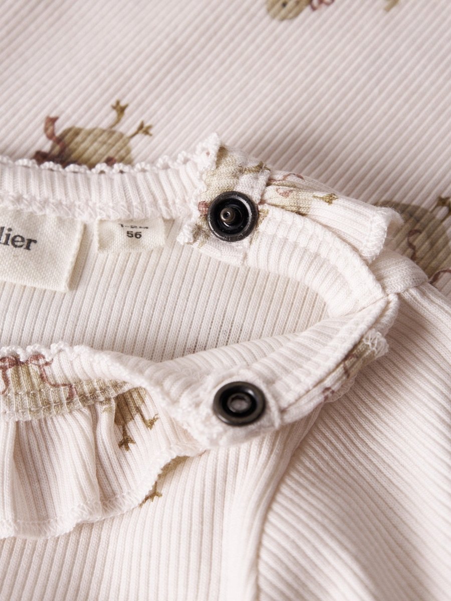 Lil' Atelier Baby LAVO LOA LS SLIM BODY - Almost Mauve | GOOSE | Torgunns Barneklær AS